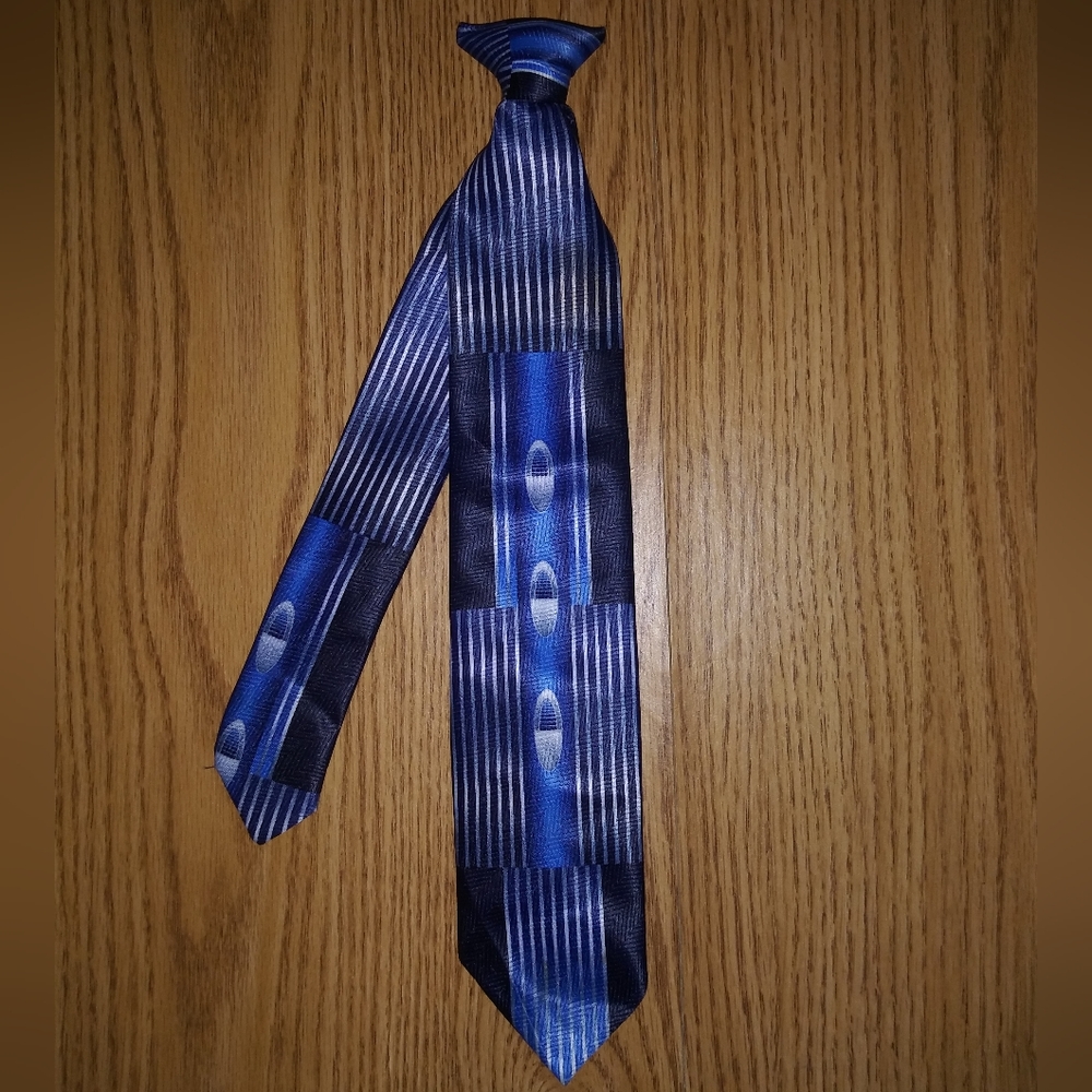 🖤3 for$15 Boys blue tie by George - blue - 6-8t